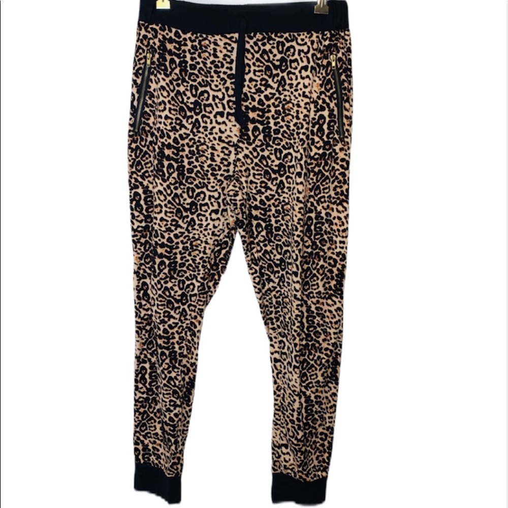 Trendy cheetah leapard print joggers pants